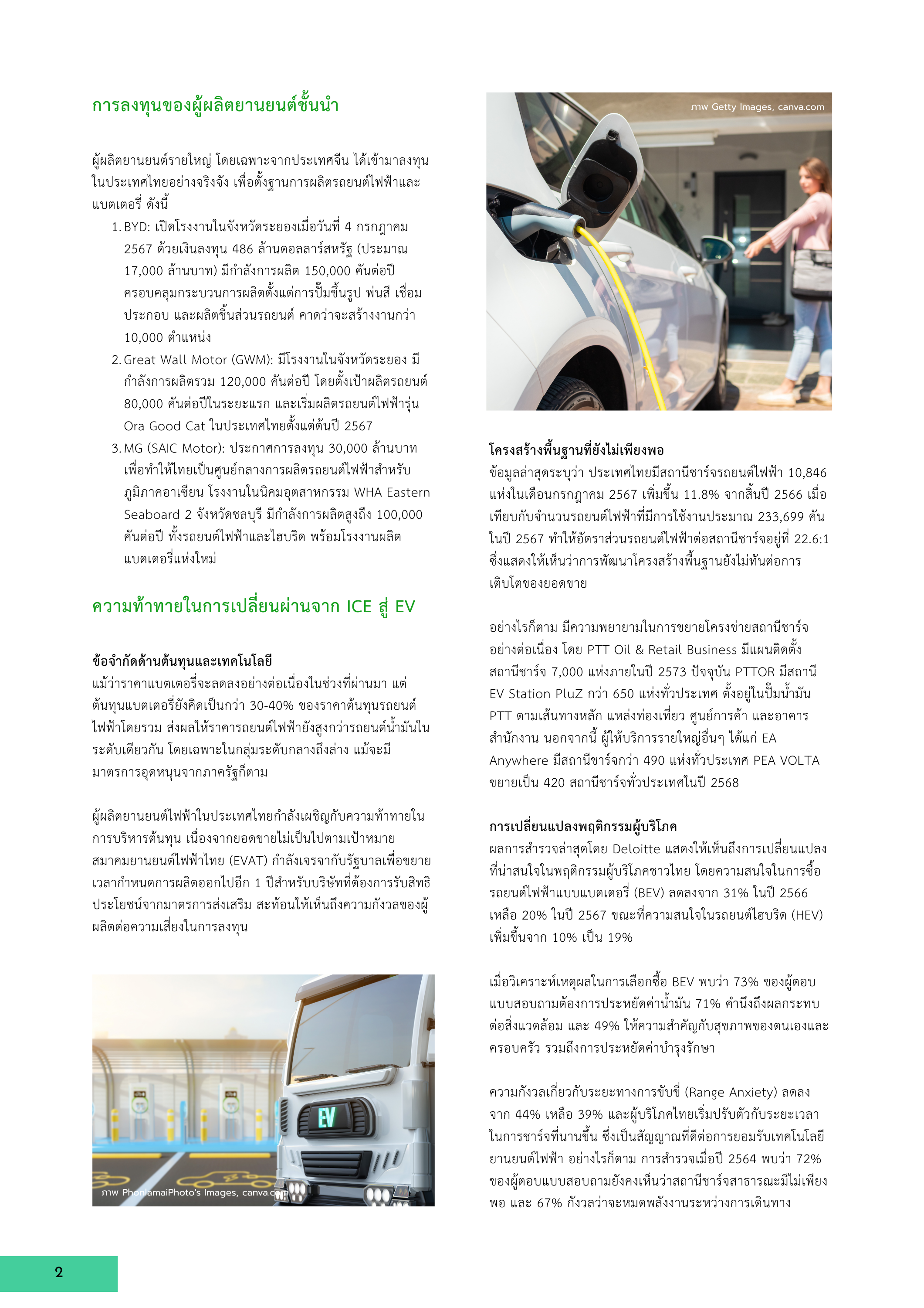 2-10 กลยุทธ์ทางธุรกิจของผู้ผลิตยานยนต์ไฟฟ้าในประเทศไทย: การปรับตัวในยุคเปลี่ยนผ่านจากเครื่องยนต์สันดาปสู่ EV
